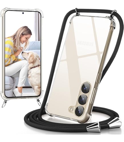 EAZY CASE Handykette – Verstellbar 90-145 Cm, Mit Silikonhülle, Grün-beige, Für Galaxy S21 FE 5G
