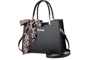 FANDARE Elegante Borsa a Mano Donna Borse Tote Borse a Spalla PU Pelle Borse a Tracolla Grande Capacità Borse Messenger per Shopping Viaggio Lavoro Incontri Nero