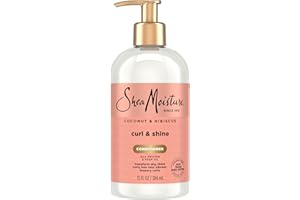 Shea Moisture Coconut und Hibiscus Curl und Shine Conditioner, 1er Pack (1 x 384 ml)