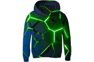 Goodstoworld Dziecięca bluza z kapturem dla dziewcząt i chłopców, fajny sweter z kapturem, dla nastolatków, z długimi rękawami, dla nastolatków