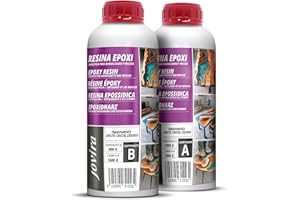 JOVIRA PINTURAS Resina epossidica trasparente | Per artigianato, opere d'arte, legno, tavoli creativi in legno, gioielli artistici, artigianato creativo, fai da te. (1,60 Kilos (Paquete de 1))