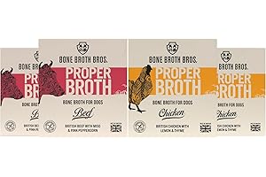 BONE BROTH BROS. Bone Broth Brothers Premium Beef Bone Broth and Chicken Bone Broth Variety Pack - 20 Fresh Servings - High in Protein and Keto and Paleo Friendly