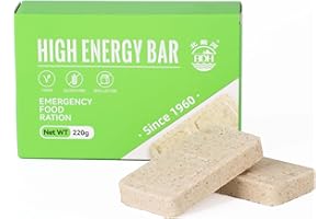 BDH Gluten Free Emergency Food Ration Bars, Original Flavor Survival Tabs Supply for Outdoor Camping Emergency Snowstorm Earthquake Disaster Preparedness Kit With Long Self Life