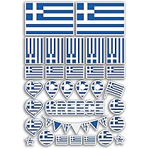 Adesivo Bandiera Esterno Vinile Automobile Motocicletta Grecia Greco - Foto 3