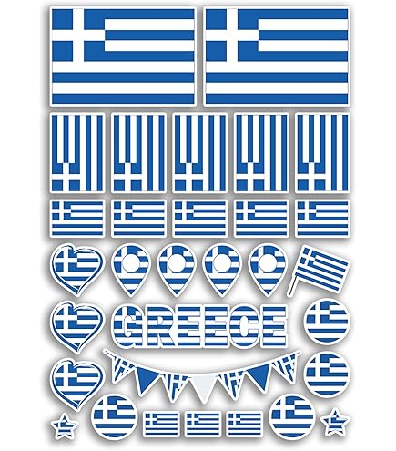 Adesivo Vinile Mappa Bandiera Grecia Per Auto, Moto, Laptop - Decorazione Esterna, Prodotto In Francia