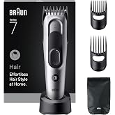Braun Sa&ccedil; Kesme Makinesi Series 7, +5 Aksesuar, &Ouml;m&uuml;r Boyu Keskin Bı&ccedil;ak, 17 Uzunluk, HC7590 | Sa&ccedil; kesme makinesi, 5 stil akses