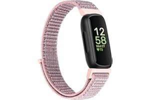 Larbolu Bracelets en nylon compatibles avec Fitbit Inspire 3/Inspire 2/Inspire HR/Ace 3/Ace 2 Sangles de rechange respirantes pour sport, bracelet en nylon à boucle pour homme et femme