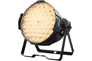 BETOPPER PAR LED 54x2W,Ra >90 DMX512 Strobo Luci Palco,Luci Discoteca con Bianco Caldo/Freddo per Spettacoli, Teatro, Chiesa, Matrimonio,Eventi(LC003)