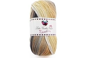 LIDIA CROCHET TRICOT Kameleon- hilo de lana fantasía multicolor, lana acrílico, hilo de tejer, hilo de ganchillo (100 gr/ovillo ; 32 colores) (empresa española/envío desde España) (20)
