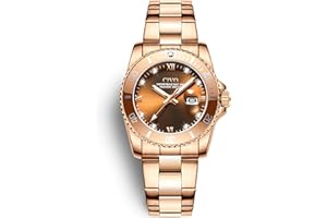 CIVO Orologio Donna Cronografo Impermeabile Analogico Quarzo Orologio da Polso con Cinturino Acciaio Inossidabile Moda Elegantecielo Stellato Data Diamanti Orologio Donna Ragazza