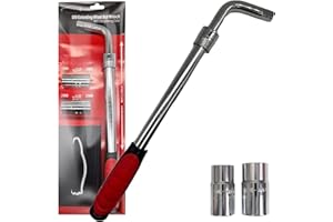 Xtremeauto Chiave per ruota per auto resistente – Supporto per ruota per auto, 21 mm e 23 mm per adattarsi a tutti i dadi delle auto, chiave per dadi ruota con borsa per il trasporto