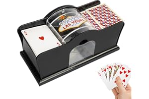 Fenytay Hand Card Shuffling Machine For Home Card Game, Manual Cards Shuffler With Easy Hand Cranked System, 2-Deck Card Shuffler Playing Card Shuffler Machine For Home Card Game Travel Card Games