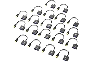 BENFEI Adaptador HDMI a VGA 1080P, para PC, TV, Ordenadores Portátiles y Otros Dispositivos HDMI - Negro