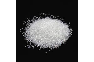 JKDHJK 200g Glasbruchstein Glitzersteine 2-3mm Dekorative Steine​unregelmäßige Metallscherben Geeignet Für Nailart Diy, Schmuckverschönerung, Harzformen, Festival Accessoires, Basteln (magic White)