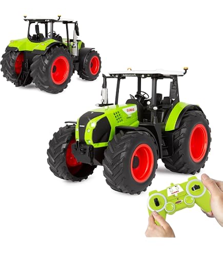 Presse à Balles Rondes Claas Rollant 520 1:16 Pour Tracteur RC – Accessoire Agricole Avec Pick-up Et Hayon Ouvrant – Dès 6 Ans – Jamara