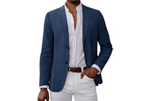 GRACE KARIN Hombre Casual Sakko Deportivo 2 Botones Blazer Hombres Negocios Traje Chaqueta