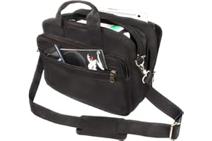 STILORD 'Leopold' Sac d'enseignant Sac d'Affaires Hommes Cuir Porte-documents XL Sacoche d'ordinateur Sac de Bureau Serviette de Travail Sac à Bandoulière