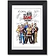 Memorabilia The Big Bang Theory Full Cast Signed Autograph Signature A4 Poster Photo Print Photograph Picture TV Show Series Season DVD Boxset Present Gift (BLACK FRAMED & MOUNTED)