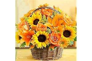 MXJSUA Kit de Peinture Diamant 5D Fleur, DIY Diamond Painting Full, Kit Complet de Peinture Diamant Peinture au Diamant Kit de Peinture Diamant Rond Strass Art Décoration Murale 30x30cm Fleur