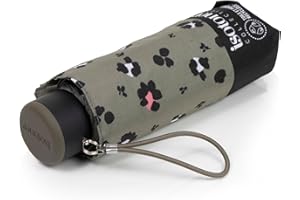 Isotoner Parapluie compact, solide, ultra déperlant, à ouverture manuelle,