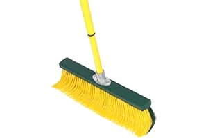 ‎AGRARFLORA Agrarflora Krallenbesen mit Tiefenwirkung - Straßenbesen mit abgewinkelten Krallenborsten - Gartenbesen mit Teleskopstiel - Spezialbesen für Haus, Hof & Garten - Made in Germany - Breite: 45cm