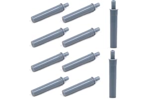 GEXUAMZ Amortyzator drzwiowy do drzwi meblowych, 10 sztuk, ukryty plastikowy zatrzask, system Push to Open, redukcja hałasu, antykolizyjna, amortyzacja uderzeń.