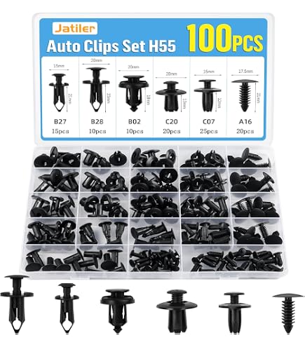 10 Clip Di Fissaggio In Metallo Per Rivestimenti Auto - Compatibili VW, Audi, Seat (8L4867276) - 4