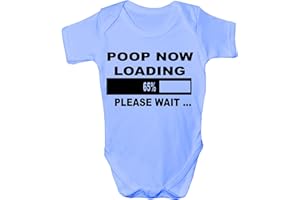 Print4U Poop Loading Funny Babygrow Babies Gift Boy/Girl Vest Babies