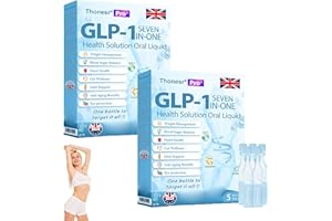 JILEON Thonesr GLP-1 Seven in one Health Solution Oral Liquid, Advanced GLP1 Oral Solution, Multi-Action GLP-1 Oral Liquid, Natural Thonesr GLP1 Seven in One Drops for All Men and Women (2 Pack)