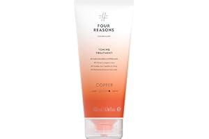 Four Reasons Color Mask - Copper - (27 Colors) Toning Treatment, Color Depositing Conditioner, Tone & Enhance Color-Treated Hair - Semi Permanent Hair Dye, Vegan and Cruelty-Free, 6.76 fl oz