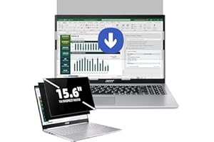 ‎PROTESCREEN 2 Stück Laptop Sichtschutz 15.6 Zoll Seitenverhältnis 16:9, Anti Blaulicht Blendschutz Displayschutz, Abnehmbarer Blickschutzfolie Sichtschutzfilter Kompatibel mit Lenovo/HP/Dell/Acer/Samsung/Toshiba