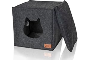 Bella & Balu | M - Grotta per cani e gatti - Grigio scuro | 43 x 31 x 34cm Box per cani da trasportare per vacanze e viaggi in aereo Auto traspirante, traslucida