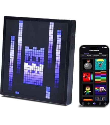 BaYuYPOO GeekMagic Mini 3D hologram kubusdisplay, slim weerstation en
