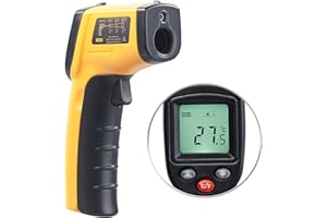 AGT Termometri a infrarossi - temperatura Dispositivo di misurazione: Termometro a infrarossi senza contatto con puntatore laser, Da -50 a +380 ° C (IR termometro, Infrarossi termometro)