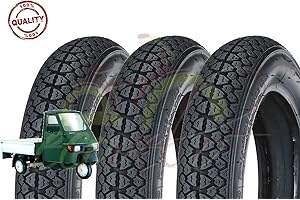 Union EGF10DMU Lot de 3 pneus 100/90-10 pour Piaggio Ape Scooter Vespa VESPONE 61L pneus design M I C H E L I N
