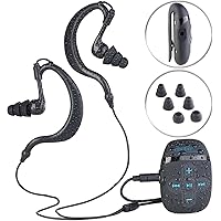 auvisio Mini MP3 Player: Wasserdichter Sport-MP3-Player DMP-450.x8 mit 8 GB Speicher, IPX8 (MP3 Player wasserdicht…