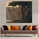 Pelangi Ormanda Oturan İnsan Leke Tutmaz Kadife Dokulu Kumaş Duvar &Ouml;rt&uuml;s&uuml; Duvar Halısı Tapestry, Kahverengi 70 x 100, 8594189