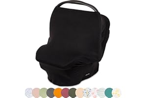 Simka Rose Car Seat Covers for Babies- Nursing Cover Breast feeding Essentials & Baby Necessities- Carseat Stroller Combos Infant Boys and Girls - Baby Registry Breastfeeding Must Haves First Time Mom