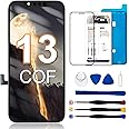 Dinow for iPhone 13 Screen Replacement COF, 6.1" LCD Display Full HD Touch Screen Digitizer Repair Tool for iPhone 13, Compatible with Model A2633/A2482/A2631/A2634/A2635, LCD Screen for iPhone 13