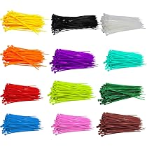 Sourcingmap, 100 fascette in nylon, per etichette, autobloccanti, per la marcatura, colore: verde