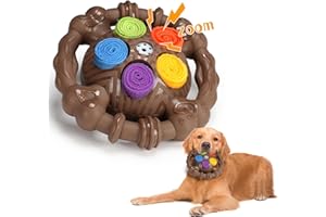 Romicta Schnüffelball für Hunde, interaktives Hundespielzeug, Slow-Food-Training gegen Langeweile und Energie, Interaktives Hundespielzeug tragbarer Haustier Snuffle Ball Toy Langlebig & Sicher