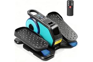 AOODIL Appareil Elliptique de Bureau, Exerciseur Électrique à Pédales avec Télécommande et Écran LCD, Exerciseur de Jambes à Vitesse Réglable pour Seniors et Adultes