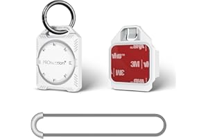 PROfezzion Etui na AirTag, etui z brelokiem, paskiem pętelkowym i klejem 3M do breloka, obroży dla psów, dzieci, torby, roweru, samochodu i nie tylko, wodoodporność IPX8, pełna osłona i dyskretna