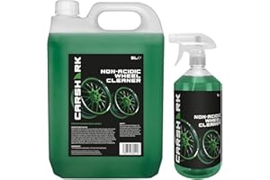CARSHARK Non Acidic Wheel Cleaner 5 L + 1 L Spray, Heavy Duty Formula