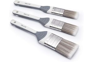 Harris Seriously Good - Pinceles de Pintura para Paredes y techos sin pérdida, Paquete de 3 Pinceles, 1 Pulgada, 1.5 y 2 Pulgadas
