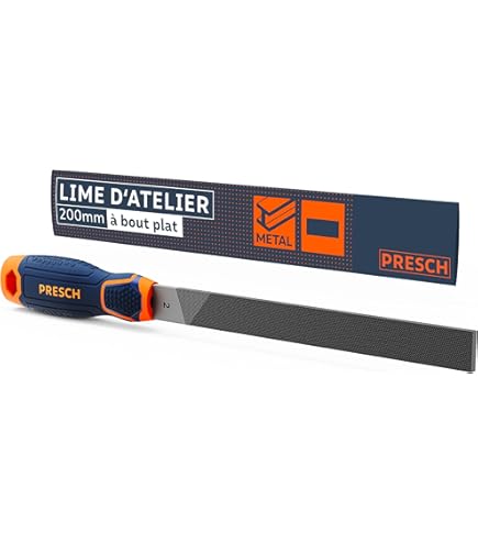 PFERD Werkplaatsvijlset in PVC roltas met omkarton, 5 vijlen, kruiskop H2, 200 mm, 11801532 - geschikt voor universeel voorbewerken en afwerken