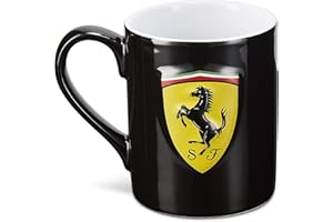 FUEL FOR FANS Taza unisex de Fórmula 1 Scuderia Ferrari Team, negra, 310 ml