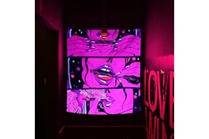 HOLAVIDA Tendaggio Hippie Tapestry Ragazza Cool Anime Tapestry, Grande Arazzo da Parete per Camera da Letto, Soggiorno, Dormitorio(200x150cm)