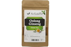 YOUR EXCELLENTEA Oolong Ginseng (100g) Chinese Leaf Green Tea China Fujian Yan-Shi (rock) Mellow Rich Unique Appearance Unfurling Tightly Rolled Pebbles Refreshing, Packed in a Resealable Pouch to Preserve Freshness
