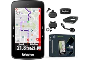 Bryton Rider S800 3.4 Inch Color LCD Touchscreen GPS Bike/Cycling Computer Offline UK & EU Map, Compatible with Bike Radar, 36hrs Long Battery Life, Navigation with Turn-by Turn Follow Track